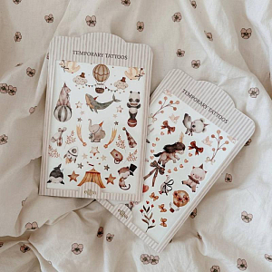 Набор временных татуировок Mrs. Ertha "Bloomy Love", 25 шт, цветочная магия